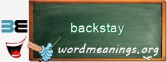 WordMeaning blackboard for backstay